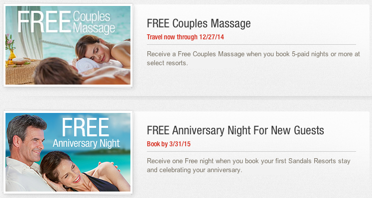 Free Couples Massage & Anniversary Night