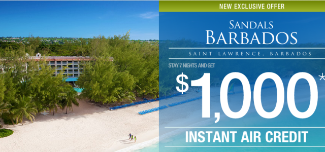 Sandals Resort Specials